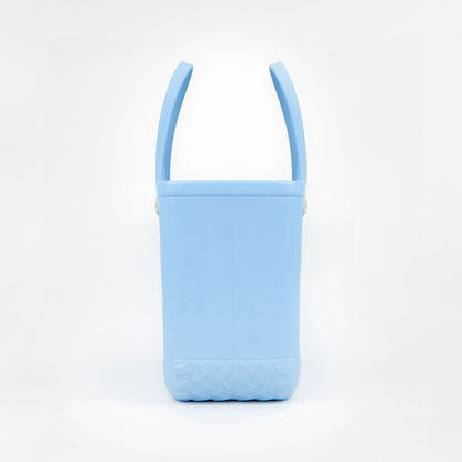Blaue Tasche in Größe L – geräumig und elegant, ideal für Alltag, Reisen und Beruf.