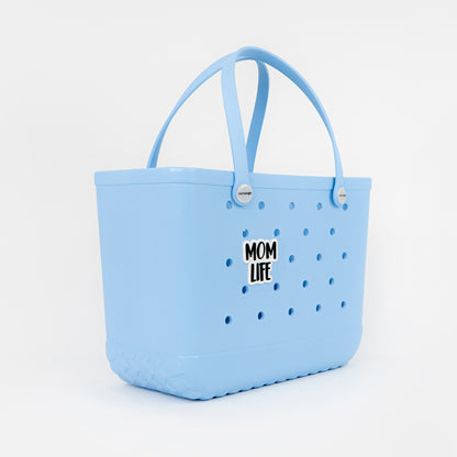 Mom Life Motiv zur Taschenpersonalisierung – Seitenansicht